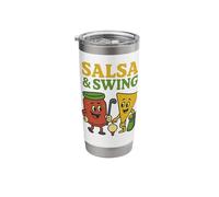 Salsa and Swing Funny Golf Pun Stainless Steel Insulated Tumbler