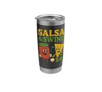 Salsa and Swing Funny Golf Pun Stainless Steel Insulated Tumbler