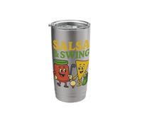 Salsa and Swing Funny Golf Pun Stainless Steel Insulated Tumbler