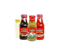 Salsa Bundle with La Costena Salsa Verde, Taquera and Ranchera (250g Each) with Intrinsic Treats Shopping List Card