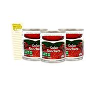 Salsa Bundle with Mexican Ranchera Salsa 220g x3 and Intrinsic Treats Shopping List Card