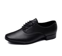 Salsa Dance Shoes Men Latin Dance Shoes Genuine Leather Soft Sole Men's Tango Ballroom Modern Dancing Shoes Sneakers Man Adult(Outdoor Rubber Sole,42)