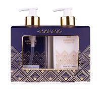 Salsa Essence of Beauty Hand Care Gift Set for Women with 270 ml Hand Soap and 270 ml Hand Cream and Nail Cream in Attractive Soap Dispenser, Nourishing Gift Idea, White Tea & Neroli Fragrance