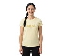 Salsa Jeans Institutional Beaded Branding Short Sleeve T-shirt Yellow L Woman
