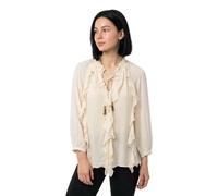 Salsa Jeans Ruffle 3/4 Sleeve Blouse