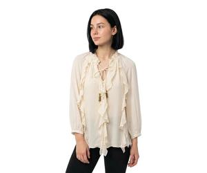 Salsa Jeans Ruffle 3/4 Sleeve Blouse