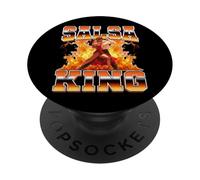 Salsa King Salsa Dance Dancing Dancer 90s Bootleg Style PopSockets Adhesive PopGrip