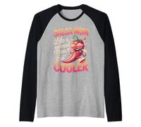 Salsa Mom Like A Normal Mom But Cooler Raglan Baseball Tee