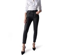 Salsa Secret Push in Jeans in Coating Black