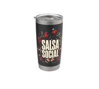 Salsa Social Dance Music Stainless Steel Insulated Tumbler