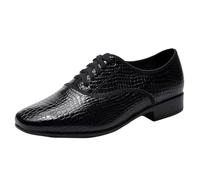 Salsa Tango Practice Shoes for Men,Mens Hip Hop Jazz Dancing Shoes,Traction and Stability,Provide Support,Suitable for Rumba,Cha Cha,Swing,Disco,Samba and Other Hall Black