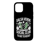 Salsa Verde Social Club Too Hot To Resist Funny Saying Case for iPhone 12/12 Pro