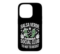 Salsa Verde Social Club Too Hot To Resist Funny Saying Case for iPhone 14 Pro