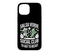 Salsa Verde Social Club Too Hot To Resist Funny Saying Case for iPhone 15
