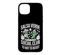 Salsa Verde Social Club Too Hot To Resist Funny Saying Case for iPhone 15 Plus