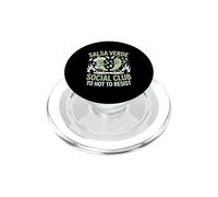 Salsa Verde Social Club Too Hot To Resist Funny Saying PopSockets PopGrip for MagSafe