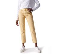 Salsa Yellow Cropped True Slim Jeans, yellow, W27
