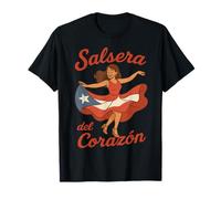 Salsera del Corazon Puerto Rican Salsa Dancer Latin Music T-Shirt