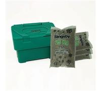 Salt and Grit Bin Supplied with Salt Green 115L 395093