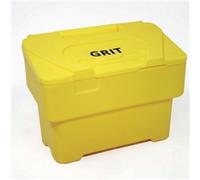 Salt and Grit Bin with Optional Locking Yellow 115L 394669