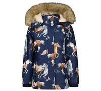SALT AND PEPPER Girl's Outdoor Jacket Horse AOP, True Navy, 140
