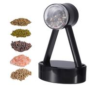 Salt and Pepper Grinder - Manual Pepper Mill Set Handed | Refillable Seasoning Grinder, Sealed Kitchen Salt Mill for Black Peppercorn Sea Powder Home