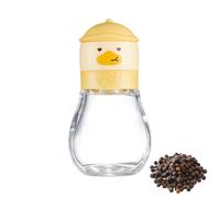 Salt and Pepper Grinder Set - Salt and Pepper Mill | Manual Pepper Mill | 180ml/200ml Kitchenpepper Salt Yellow Giaccia Yellow Duck Grinder | Seasoning Container with Jar
