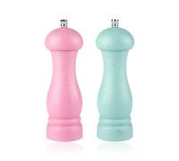 Salt and Pepper Grinder Set,Sea Salt Spice Shakers,Coarse Salt and Pepper Mills,Manual Spice Grinders,Adjustable Grind Coarse to Fine,Refillable Spice Grinders for Chili Powder,Cumin,Cloves,Rosemary