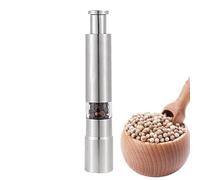 Salt and Pepper Grinder, Stainless Steel Design Stainless Steel Thumb Grinder Modern Design, Small Salt Grinder, Cumin Mill for Home, Travel