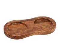 Salt and Pepper Grinder Tray, Acacia Wood Tray, Multi-Purpose Salt and Pepper Tray, 2.2’ Diameter, (Grinder Not Included)