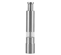 Salt and Pepper Mill - One-Handed , Push Button Mechanism, Stainless Steel Base, Durable Grinding Rod, Cooking Needs on the Kitchen Table, For Dining At Home, Seasoning Spices