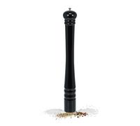 Relaxdays Salt and Pepper, XXL Spice Mill, Wooden, Ceramic Grinding, Manual, HxD: 51.5 x 6 cm, Classic, Black, Wood