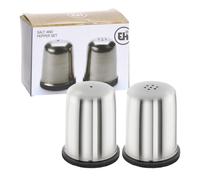 Salt and Pepper Shaker Pots Set Mini Stainless Steel Cruet x2