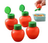 Salt and Pepper Shaker Set, Refillable Containers, 2.36x1.57 Inches Waste & Reusable Dispensers, Portable Seasoning Dispenser for Outdoor Meals Picnics Lunchboxes