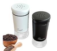 Salt and Pepper Shakers, Condiment Container - Refillable Salt Dispenser - for Home Cooks Apartment Dining Table Patio Breakfast Picnic RV Office Lunch Area Buffet Restaurant