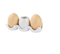Salt and Pepper Shakers,Novelty Egg Shaped Ceramic Set,Combined Kitchen Decor and Table Setting