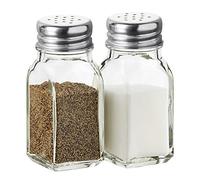 Salt and Pepper Shakers Set Clear Glass, Kitchen Gadgets Cooking Table