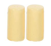 Salt and Pepper Shakers set Farmhouse Kitchen Decor Ceramic Salt Shaker - Wedding Registry Ideas Gifts Salt and Pepper Set Holder Table Décor,Modern Table Ceramic Shakers (Set of 2) - Mustard Yellow
