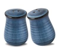 Salt and Pepper Shakers,Set of 2 Ceramic Navy Blue Salt Shakers for BBQ,Pink Himalayan and Kosher,Cute Pepper Shakers For Farmhouse Kitchen Decor and Accessories