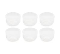 Salt and Pepper Stoppers Plugs 6 Pcs - Replcement Plastic Stoppers for Salt and Pepper Shakers - Clear Salt and Pepper Shaker Stoppers 0.98" - End Caps for Wine Bottles, Pipes, Flower Pots