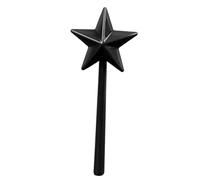 Salt and Shaker Wand Magic Seasoning Tool Refillable Dispenser for Kitchen Dining Halloween Christmas Party ABS Material 18cm (Black)