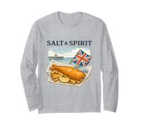 Salt and Spirit Fish Chips British Flag Long Sleeve T-Shirt