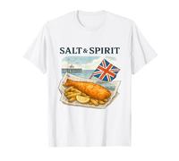 Salt and Spirit Fish Chips British Flag T-Shirt