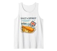 Salt and Spirit Fish Chips British Flag Tank Top