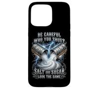 Salt And Sugar Look The Same Trust Issues Skull Graphic Case for iPhone 15 Pro Max