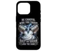 Salt And Sugar Look The Same Trust Issues Skull Graphic Case for iPhone 16 Pro