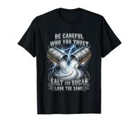 Salt and Sugar Look The Same Trust Issues Skull Graphic T-Shirt