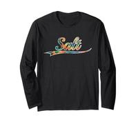 Salt Beach Life Sarcastic Attitude Tie Dye Vintage Varsity Long Sleeve T-Shirt
