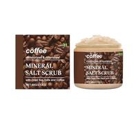 Salt Body Scrub with Coffee Fragrance, Coffee Body Scrub, Moisturising and Exfoliating Body, Face, Hand and Foot Scrub, Firming Formula with Body for Soft Smooth Skin