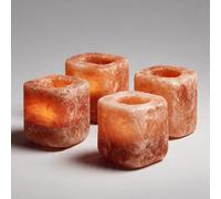 Salt Candle Holder Tea light holder Original Himalayan Salt By Natural Krafts ® 4 Pieces Pack from Punjab, Pakistan